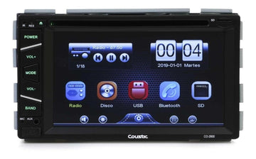Autoestéreo Coustic CO-2800 Con Bluetooth 2 Din 6.2″ - Audioshop México lo mejor en Car Audio en México -  Coustic